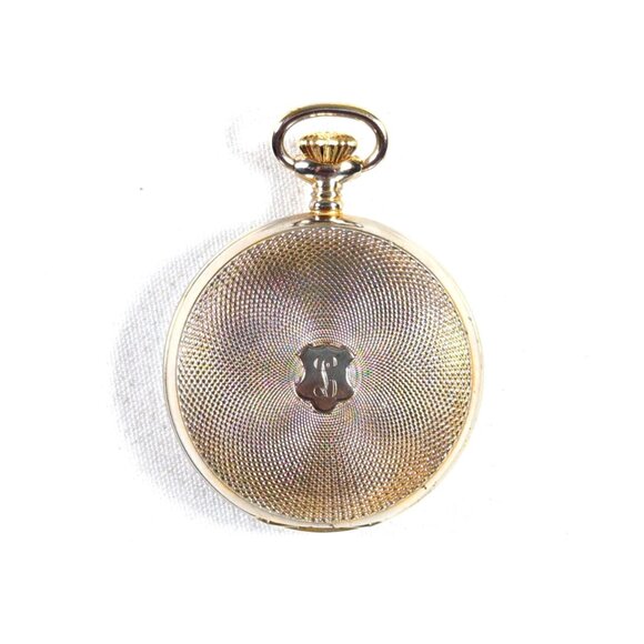 1950s Nastrix 17 Jewels Incabloc Hunter Pocket Watch gold toned metal WORKS, - Picture 2 of 10